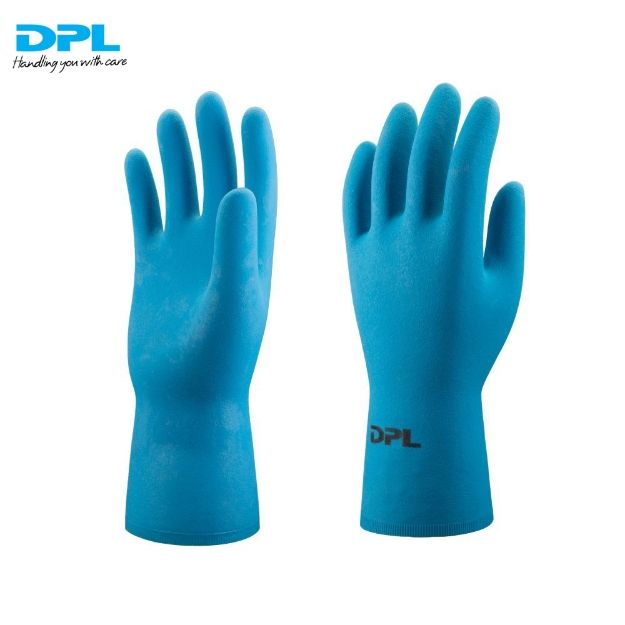 DPL Nova38 Flocklined Food Grade Natural Rubber Household Gloves