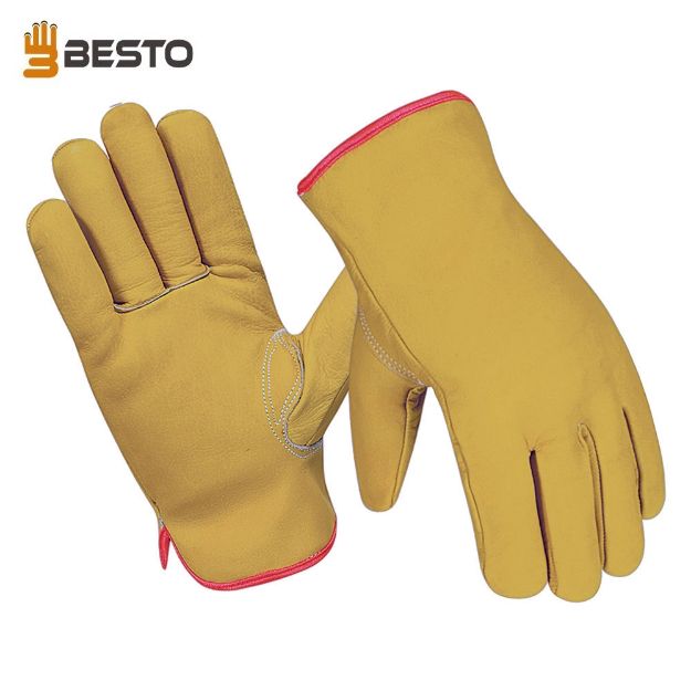 Besto 1010 Premium Cold Resistant Driving Safety Leather Work Gloves		