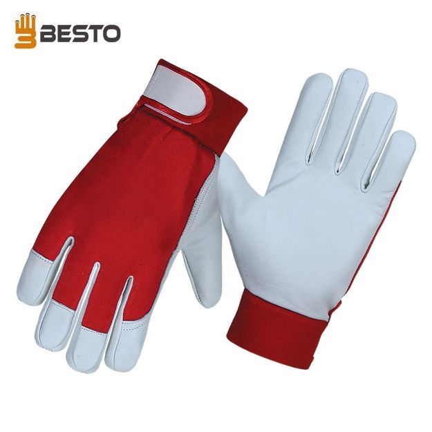 Besto 1015 Assembly Driver Safety Leather Work Gloves		