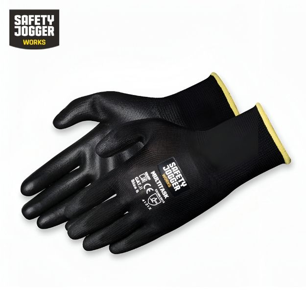 Safety Jogger Multitask 4131X Cut Resistant PU Coated Polyester Safety Gloves in Karachi Pakistan		