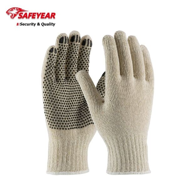 Safeyear FL7259 PVC Dotted Knit Cotton Work Gloves in Karachi Pakistan		