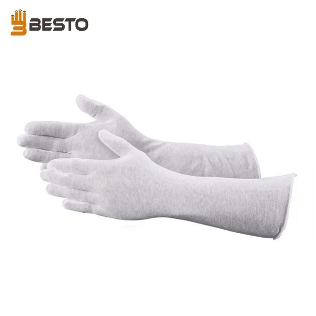 Besto Long Extended Cuff Inspection Cotton Gloves		