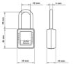 LOTO PL-G11 Temperature Resistance Nylon Shackle Safety Padlock
