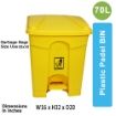 PPB 70 liter Plastic Pedal dustbin 