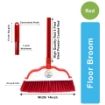 FB 085 FLOOR BROOM set metal rod