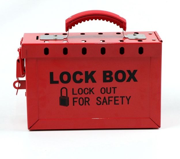 Heavy Duty Steel Safety Lockout Red Box 
