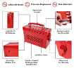 Heavy Duty Steel Safety Lockout Red Box 