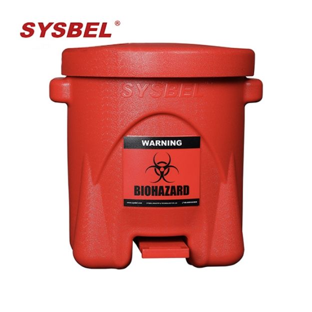 SYSBEL WA8109600 14 Gal 53 L Biohazard Waste Can
