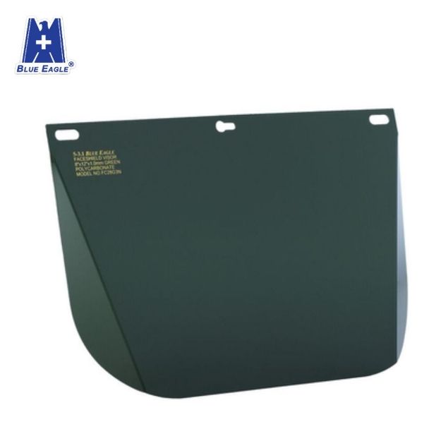 Blue Eagle FC48G3N Polycarbonate Visor Light Green Safety Face Shield
