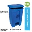 PPB 90 Liter Plastic Pedal Bin