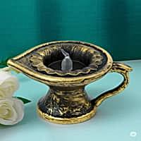 DesiDiya Traditional Diya Light (Golden)