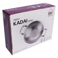 Home Zone Triply Stainless Steel Kadai