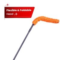 Chakaachak Multipurpose Microfiber Duster - Grey & Orange