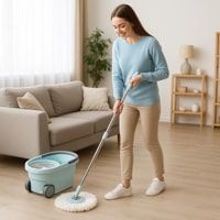DHomes Floor Cleaning Easy Spin Mop & Bucket Set - Assorted
