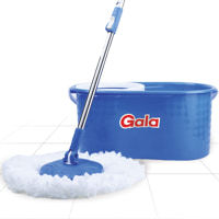 Gala Aqua Spin Floor Mop & Bucket With Free Refill (Blue)