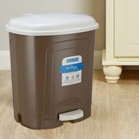 Kolorr Plastic Go Clean Pedal Bin - Brown (13 L)