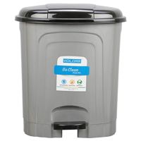 Kolorr Plastic Go Clean Pedal Bin - Silver (13 L)