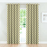 Rich Drape Zircon Door Curtain Damask - Coffee