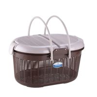 Joyo Plastic Cane Laundry Basket (Dark Brown) - 52 L