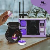 Pan Aromas Burner Oil Tealight Set Fresh Lavender