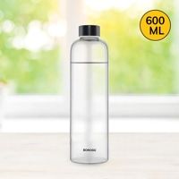 Borosil Glass Bottle With (Black Lid) 1 L