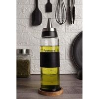 Femora Borosilicate Glass Oil Dispenser With Stainless Steel Lid