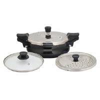 Pigeon Hard Anodised All-In-One Super Outer Lid Pressure Cooker - 3 L