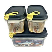 Ritu Push N Lock Container (Blue) J-365 - 3 Pieces
