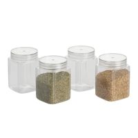 Steelo Varg Plastic Kitchen Jar Container 4x500 ml