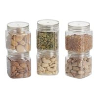 Steelo Varg Plastic Kitchen Jar Container 6x250 ml