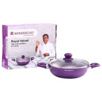 Wonderchef Royal Velvet 24 cm Wok With Lid