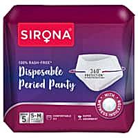 Sirona Disposable Period Panty (S-M) - 5 Pieces