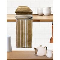 Athom Living Hand Towel Stripes Brown - 45x60 cm