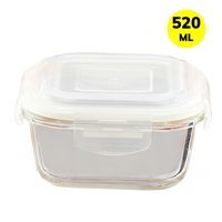 Borosil Klip-N-Store Square Glass Container