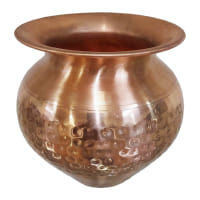 Copper Hammered Kalash - Size 3