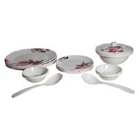 Dine Smart Stylon Melamine Dinner Set - 24 Pieces