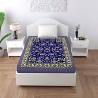 Elegant Weavers Satrang Pattern Single Bedsheet - 120 GSM