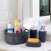 Joyo Filo Bathroom Accessories Set (Grey) - Set of 4