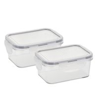Steelo Sofresh Soclick Plastic Container - 2x800 ml