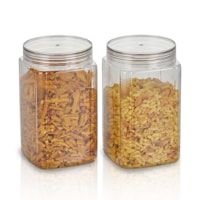 Steelo Varg Plastic Container (1500 ml) - Set Of 2