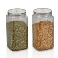 Steelo Varg Plastic Container (2000 ml) - Set Of 2