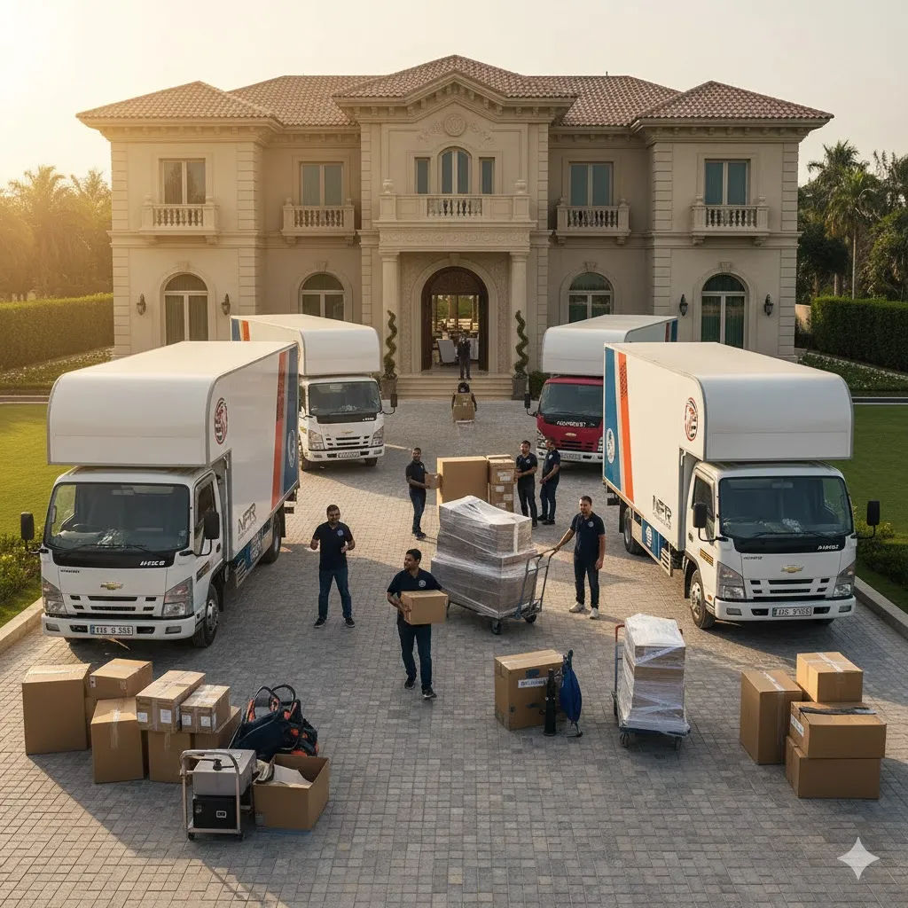 نقل الفيلات والمنازل الكبيرة
