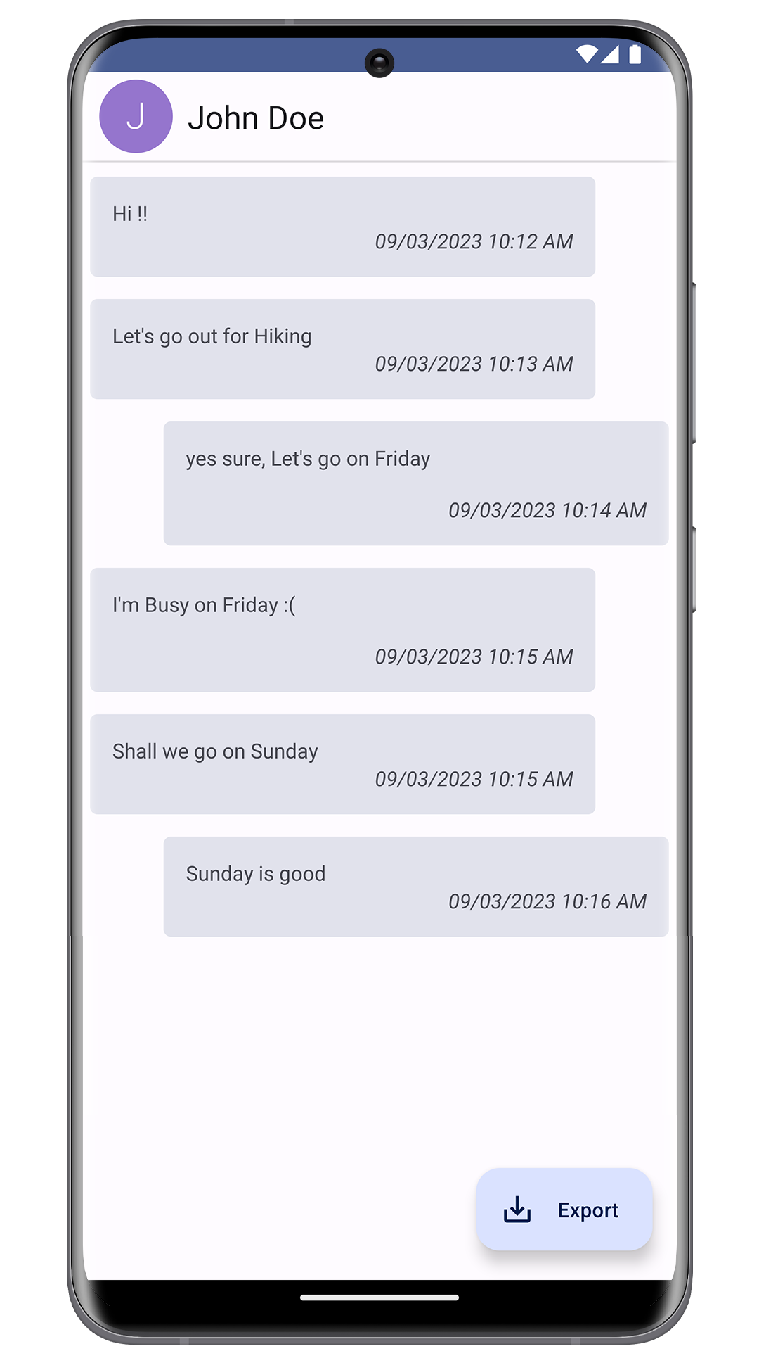 Screenshot of SMS Drive for Android