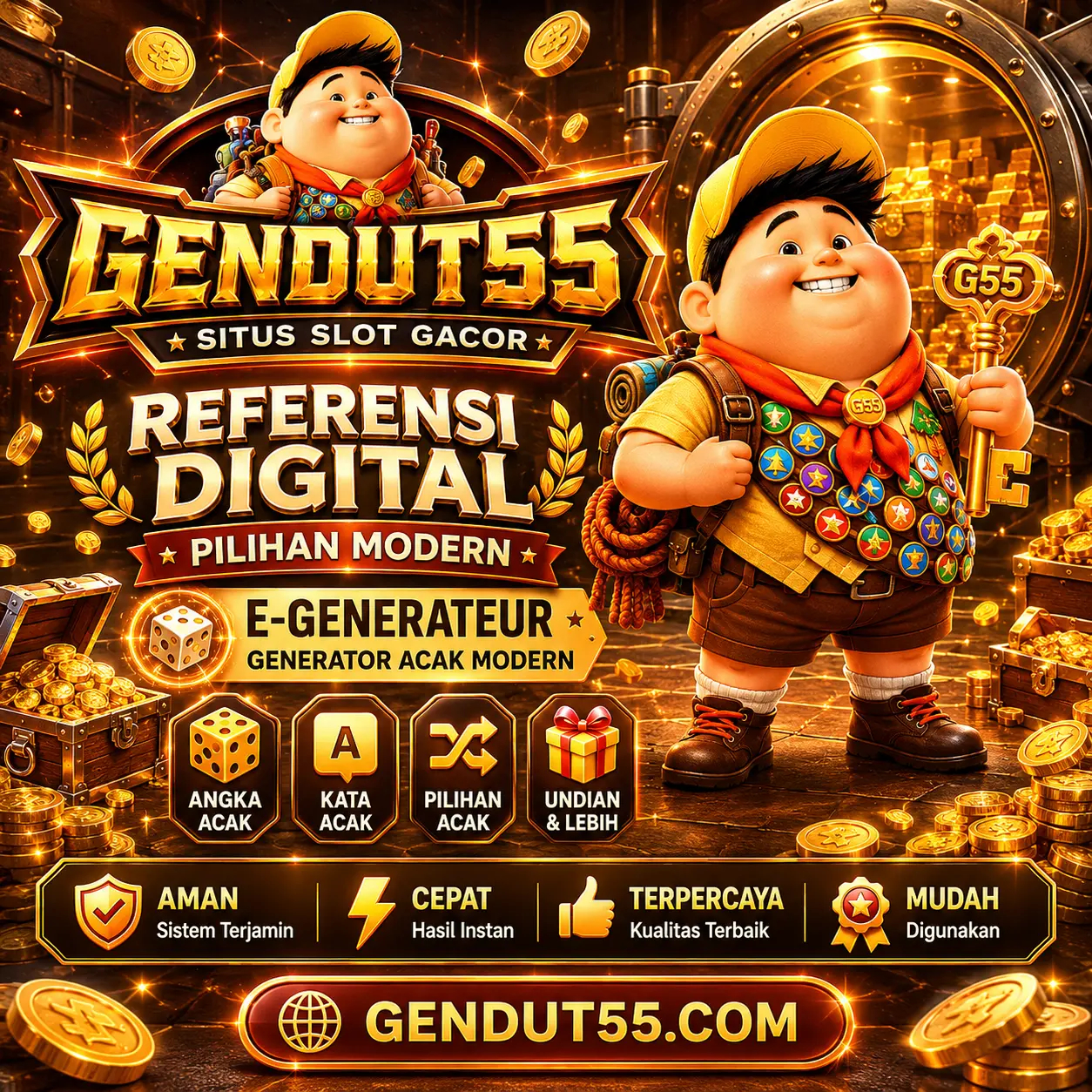 GENDUT55 | E-Generateur, Generator Acak dan Referensi Digital Populer