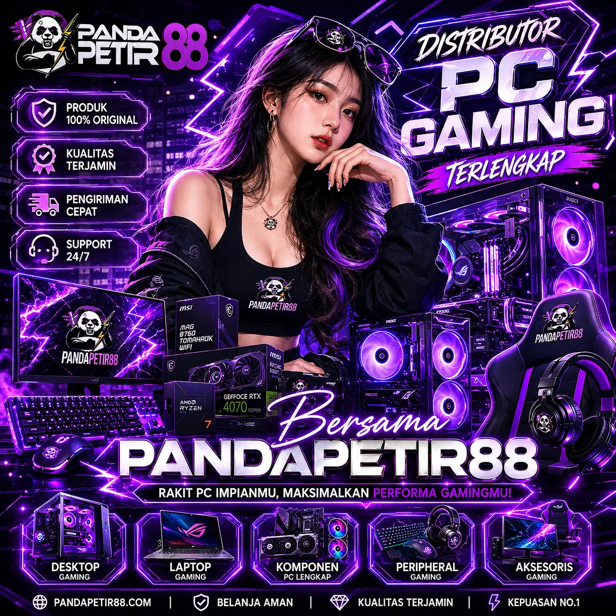 Hasonss: Distributor PC Gaming Terlengkap Bersama PANDAPETIR88
