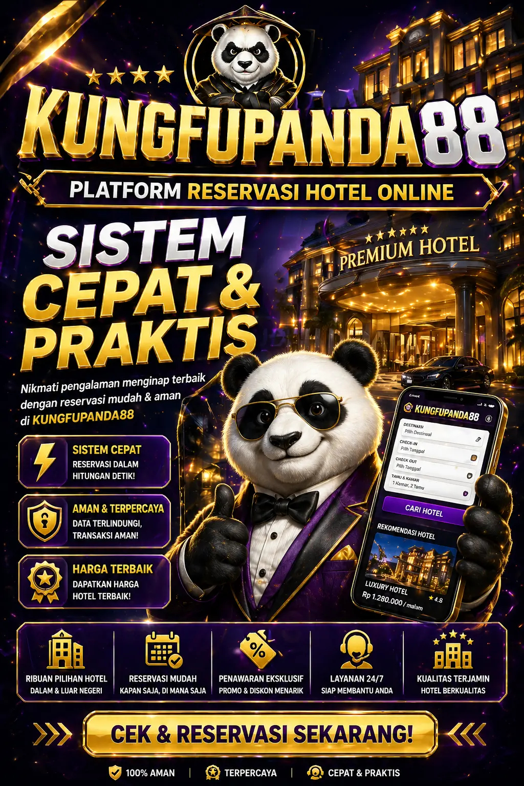 KUNGFUPANDA88: Platform Reservasi Hotel Online dengan Sistem Cepat & Praktis