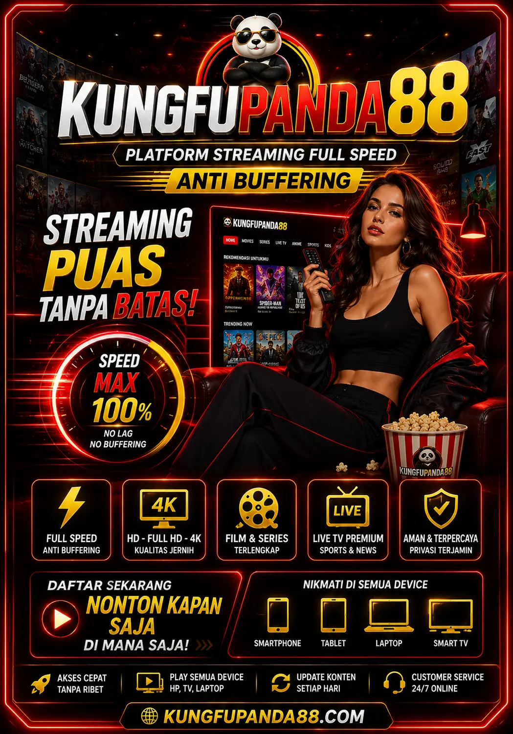 KUNGFUPANDA88 - Platform Streaming Full Speed Anti Buffering