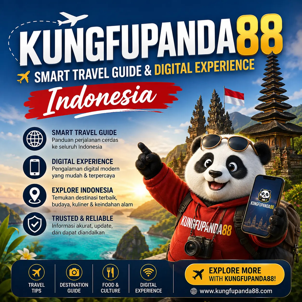 KUNGFUPANDA88 ✈ Smart Travel Guide & Digital Experience Indonesia