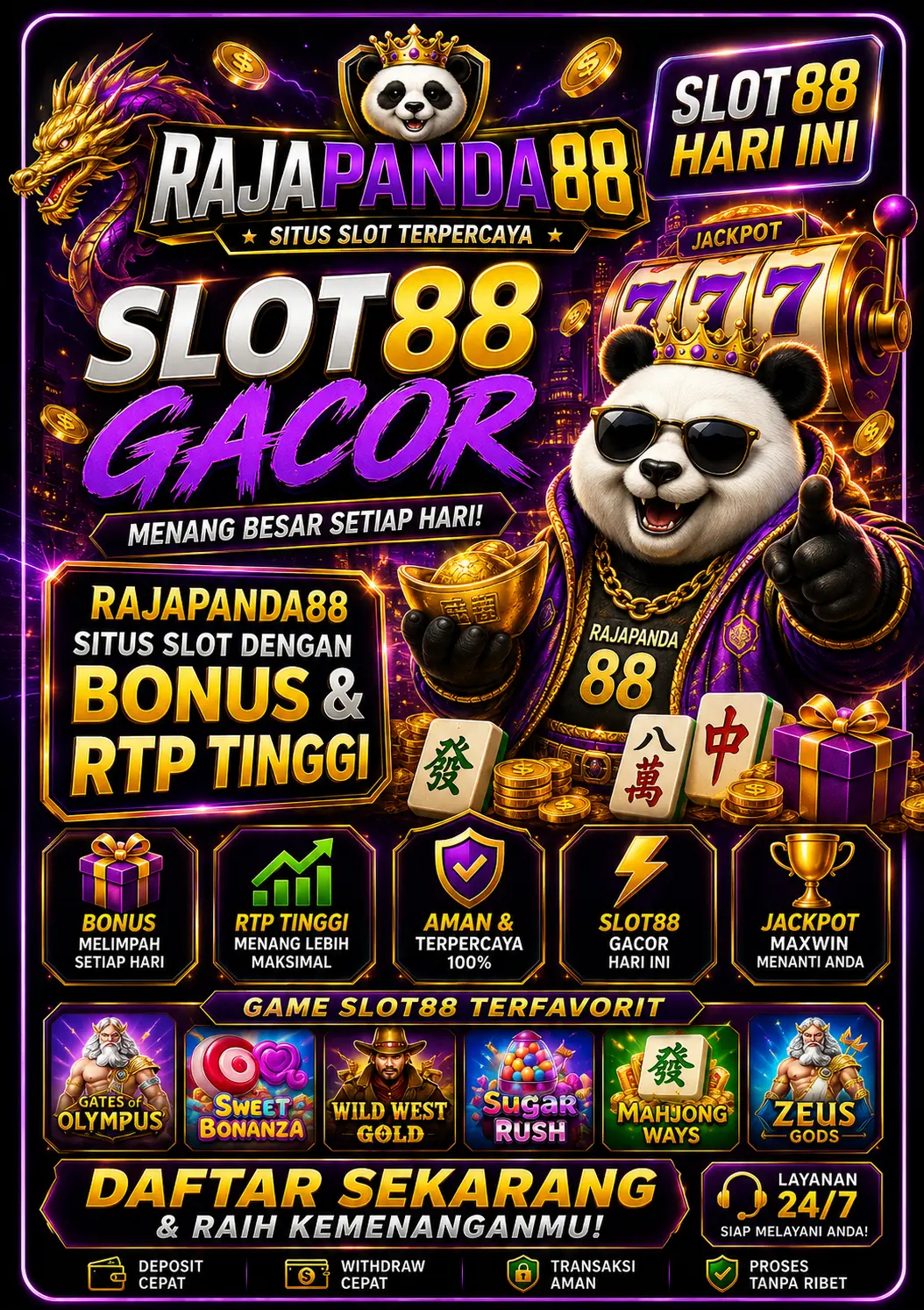 RAJAPANDA88 : Link Slot88 Viral untuk Pecinta Jackpot