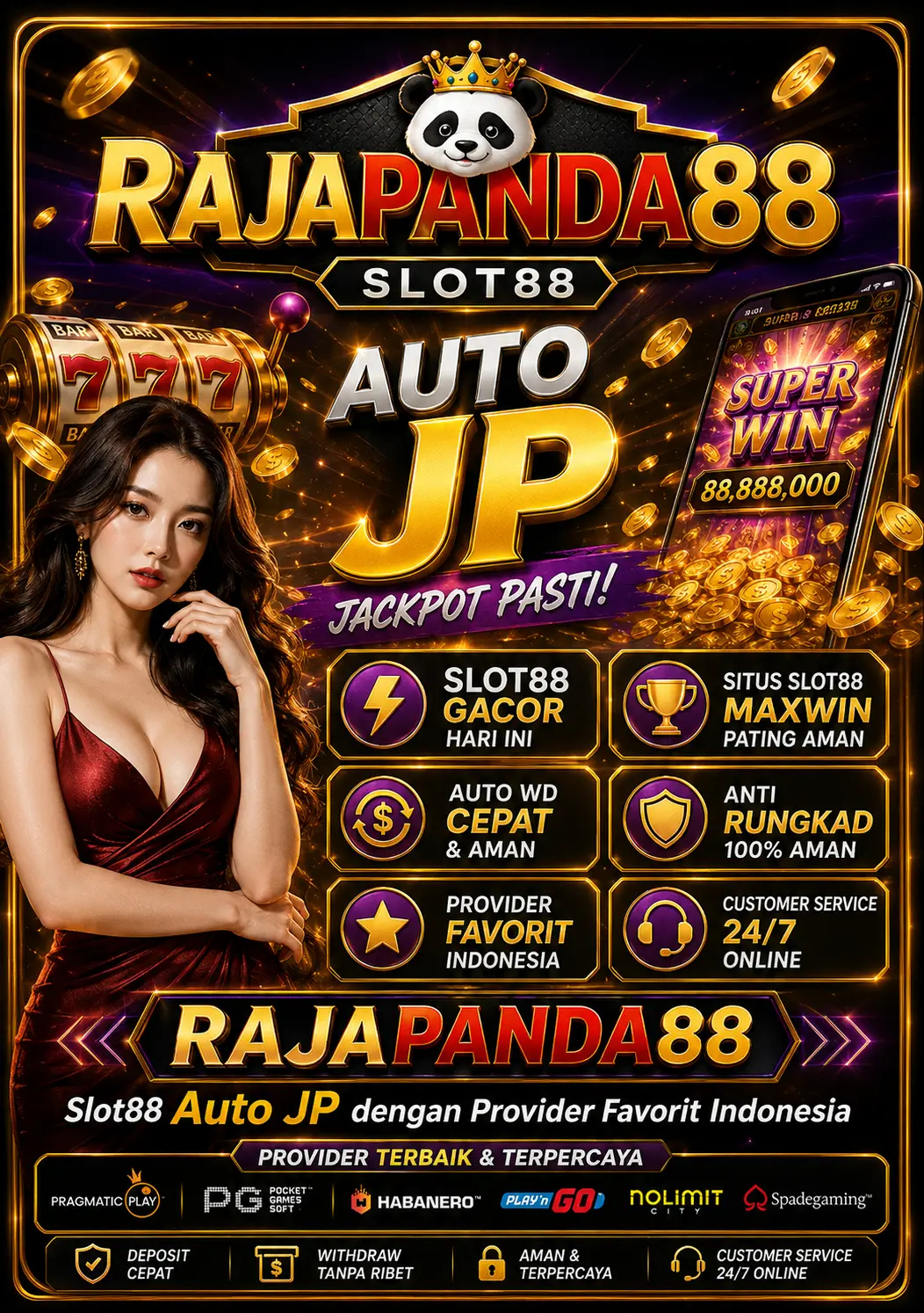RAJAPANDA88 : Slot88 Auto JP dengan Provider Favorit Indonesia